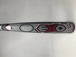 LOUISVILLE SLUGGER Used Louisville ExoGrid 3 BB13EX 32/29 BBCOR Baseball Bat Gray/Red -3 2013