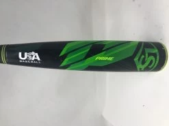 Used Louisville Slugger 2022 Prime (-10) USA Youth Baseball Bat Black/Green 28/18