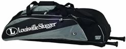 New Louisville Slugger Deluxe Locker Bag Black/Silver 600 Denier Polyester
