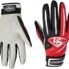 New Louisville Slugger Series 5 Batting Gloves Black/Red/Gray Adult Large -LOUISVILLE SLUGGER Baseball 514 20red