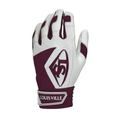 New Louisville Slugger Series 7 Batting Gloves Maroon/White XX-Large