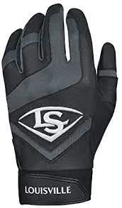 New Louisville Slugger Genuine Adult XX-Large Batting Gloves Black/Black/