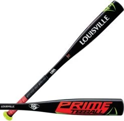 Louisville Slugger 2018 Prime (-12.5) USA Approved Tee Ball Bat - Black Red