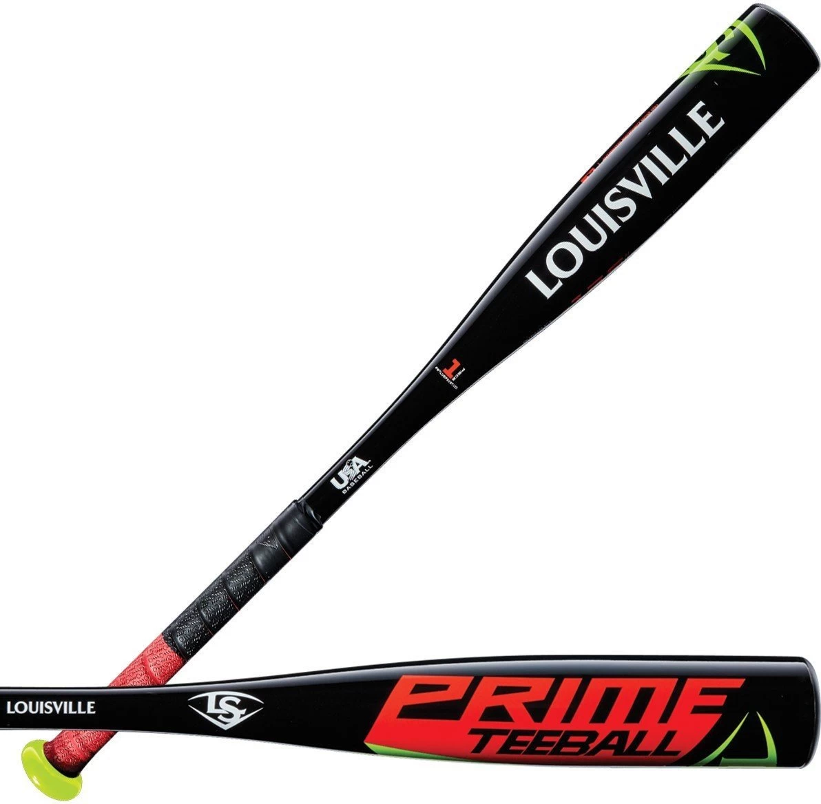 Louisville Slugger 2018 Prime (-12.5) USA Approved Tee Ball Bat - Black Red