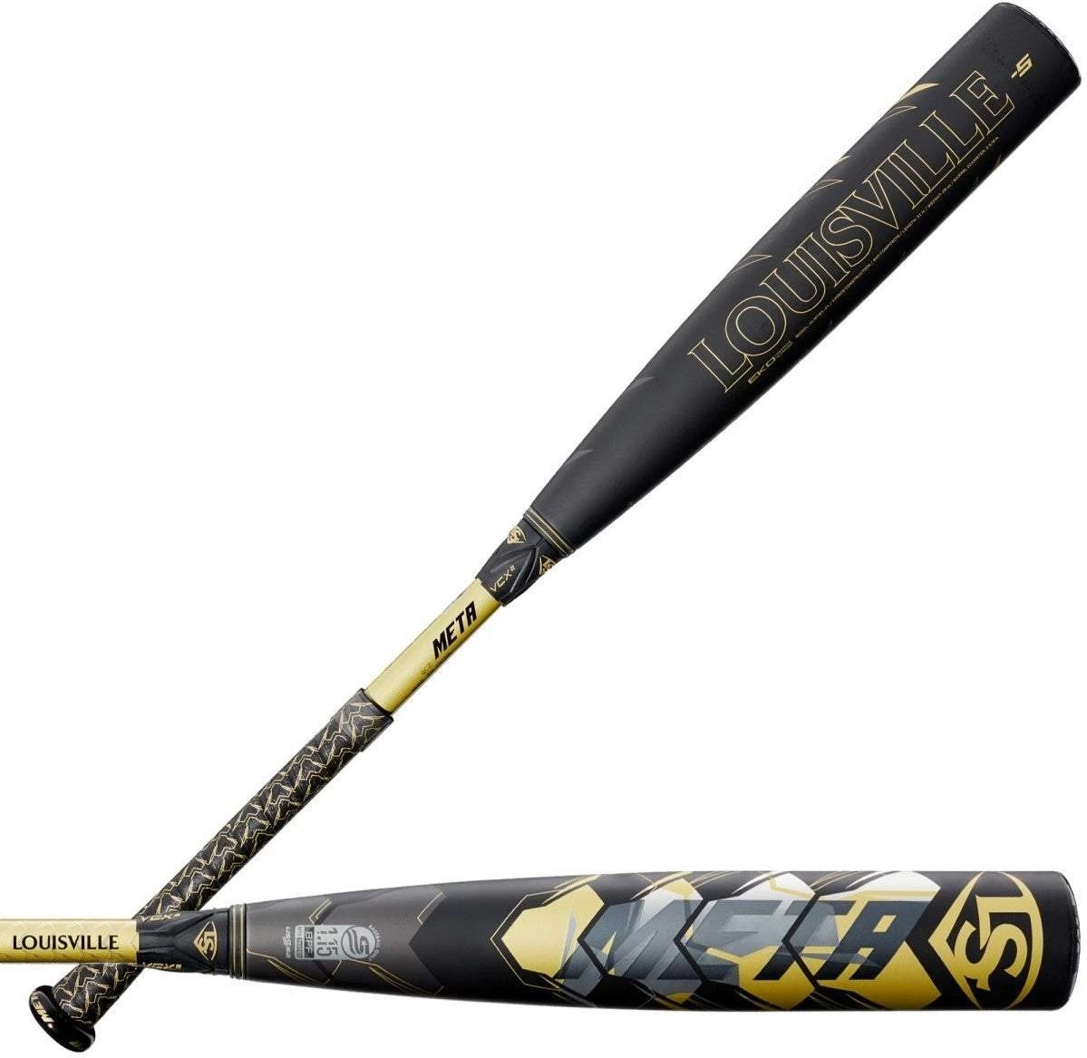 Louisville Slugger 2021 Meta (-5) USSSA Bat - Black Gold