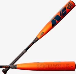 Louisville Slugger 2022 Meta (-5) USSSA Bat - Black Orange