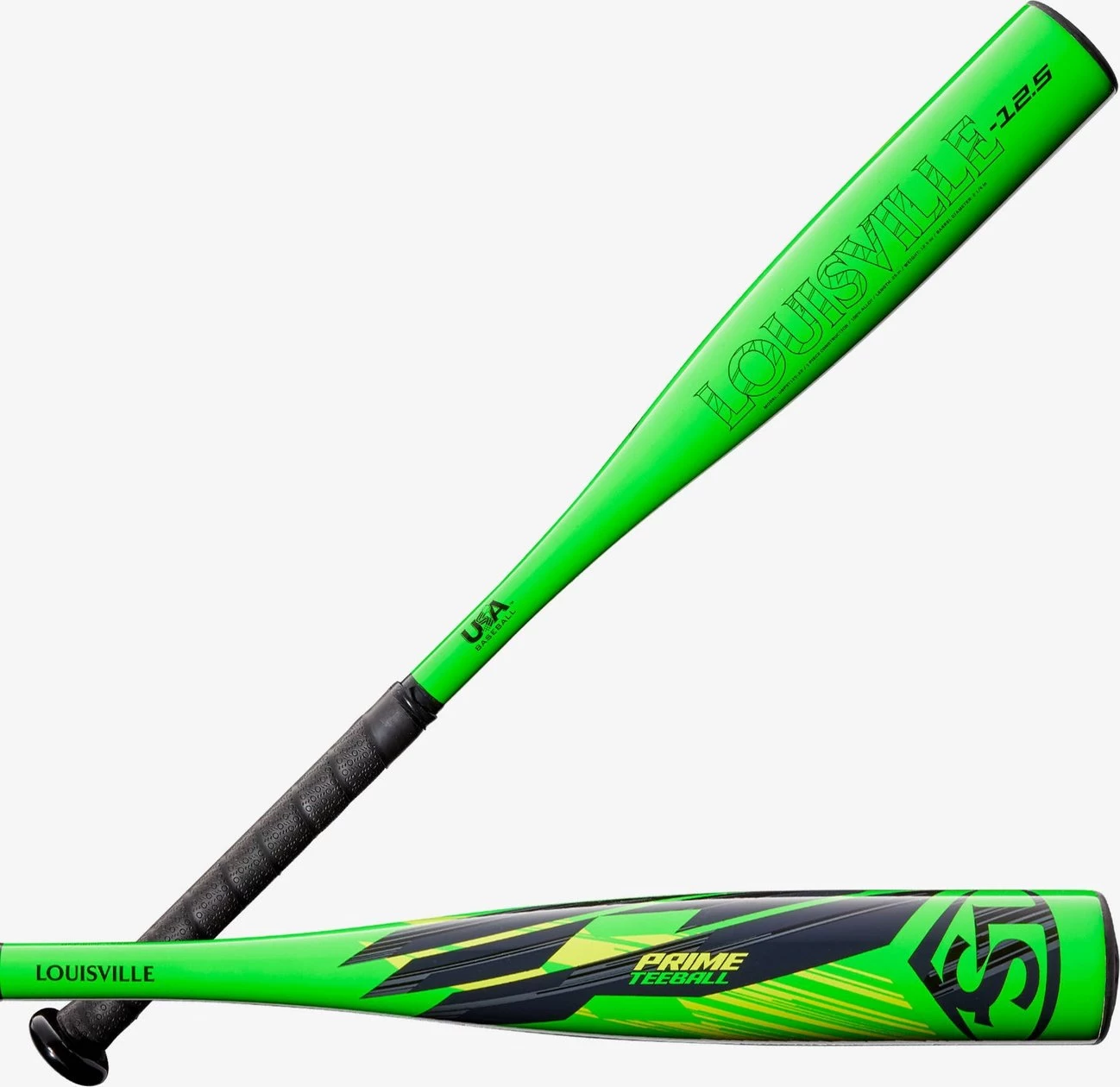 Louisville Slugger 2022 Prime (-12.5) Tee Ball 2 1/4" Bat - Lime Dark Gray