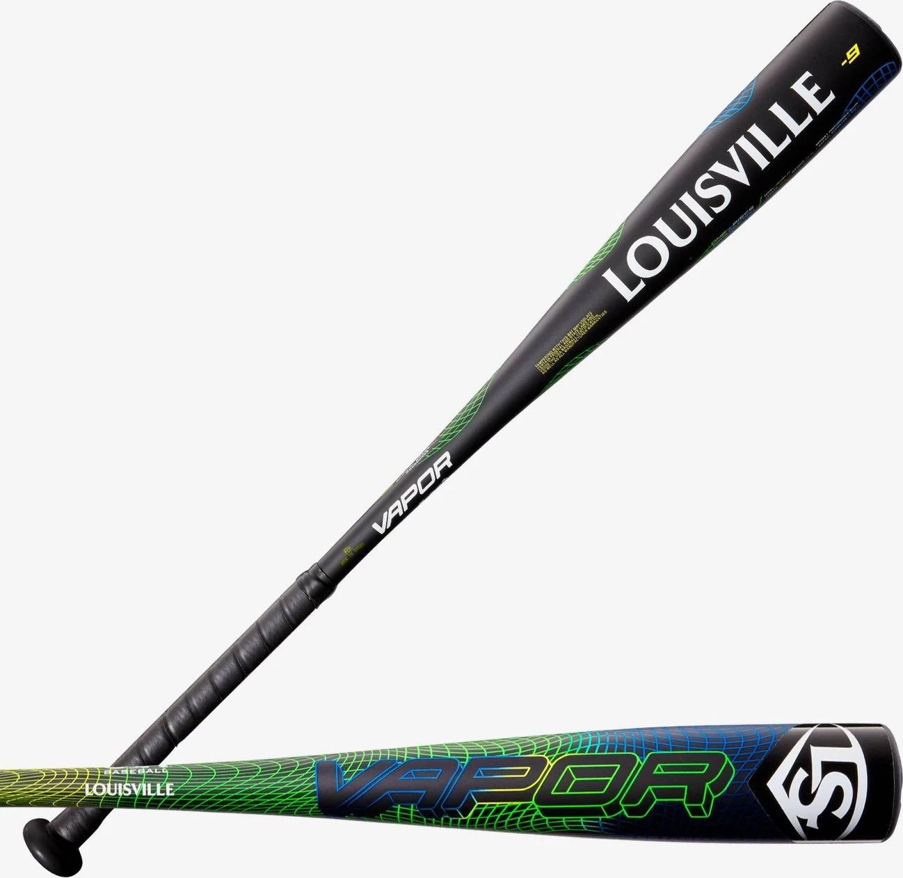 Louisville Slugger 2022 Vapor USA Approved (-9) 2 5/8" Bat - Dark Gray Lime