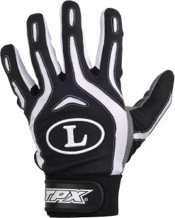 New Louisville Slugger TPX Pro Yth Design Series Batting Glove Small Blk/Wht/Gry