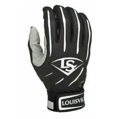 New Louisville Slugger Men's Small Series 5 Batting Gloves Black/White