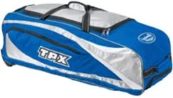 New Louisville Slugger Wheeled Player Bag Equipment Bag Baseball Blue/Silver