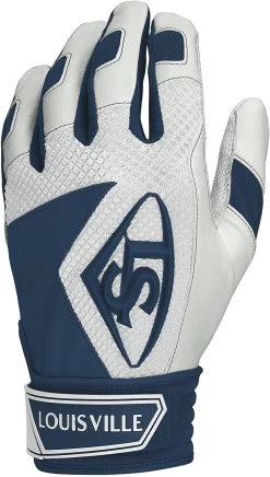New Louisville Slugger Series 7 Batting Gloves Navy/White XX-Large