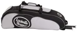 New Louisville Slugger Wheeled Player Bag Equipment Bag Baseball Navy/Silver