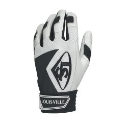 New Louisville Slugger Series 7 Batting Gloves Black/White Medium
