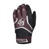 New Louisville Slugger Omaha Adult Batting Gloves Maroon/White X-Large